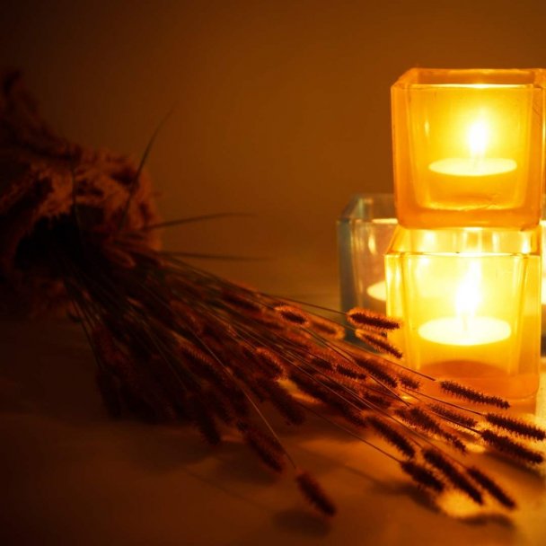 sacred pause, candles, flowers
